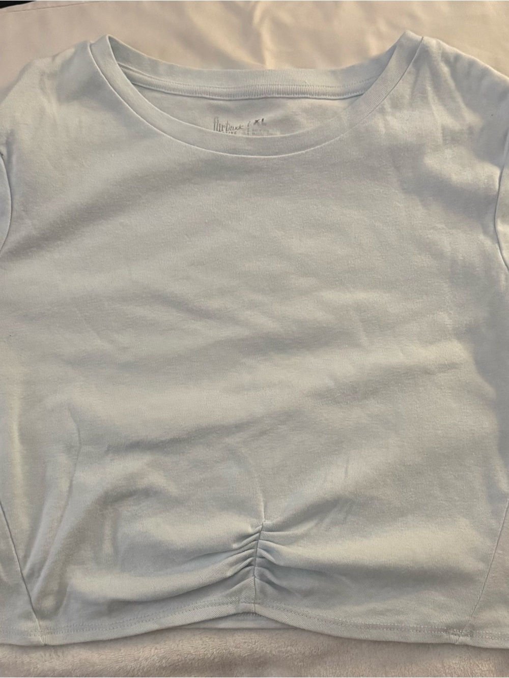 flirtitude Light Blue Girls Short Sleeve Tee